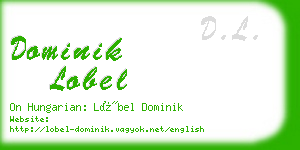 dominik lobel business card